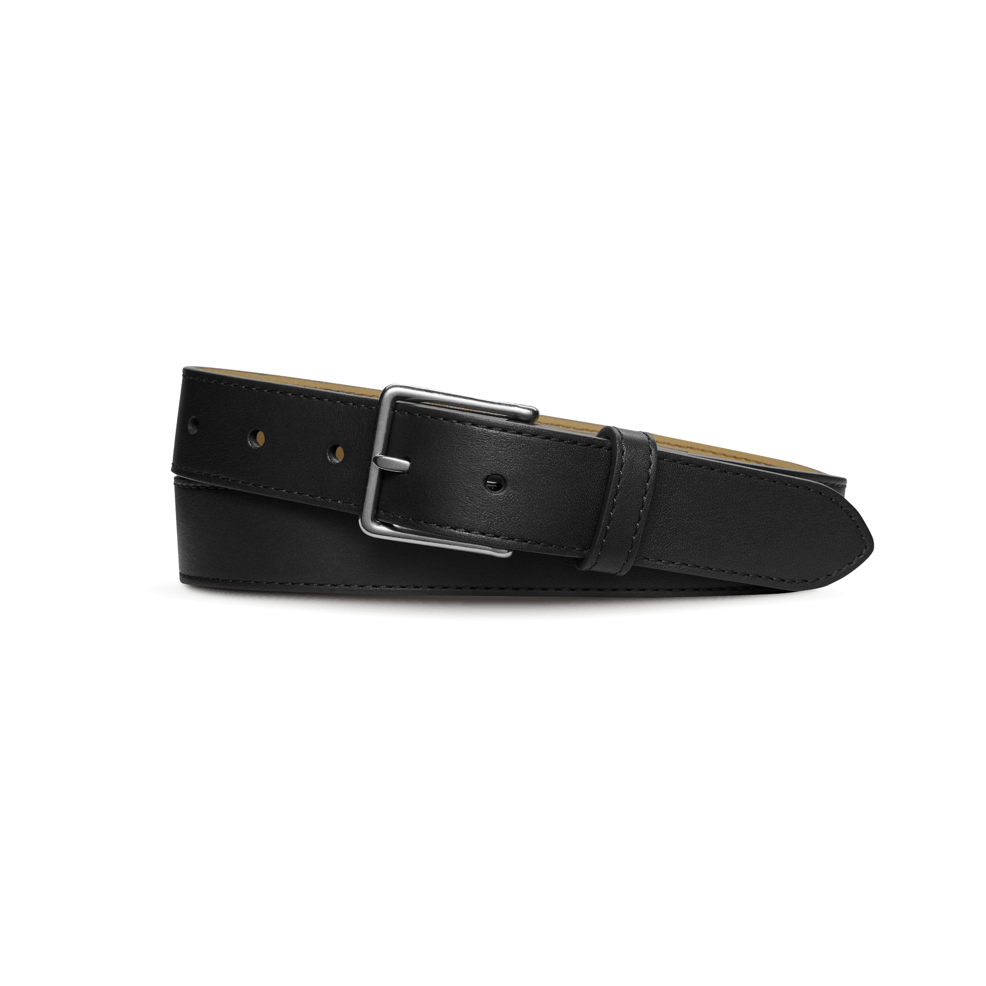 mens black dress belt